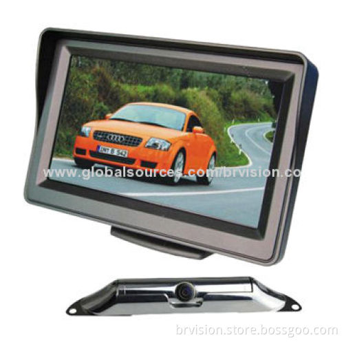 Car rear view system with 4.3inch digital monitor and license plate camera for all kind of carNew